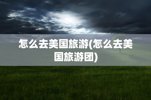 怎么去美国旅游(怎么去美国旅游团)